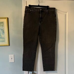 Madewell Sz 12/31 The Perfect Vintage Jean Washed Black VGUC